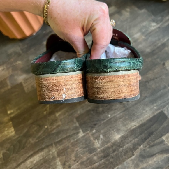 Freebird by Steven Monalisa Green Croc Mules Leather - Picture 3 of 9